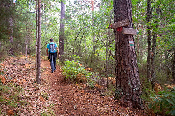 Senderista cascadas de Covaleda