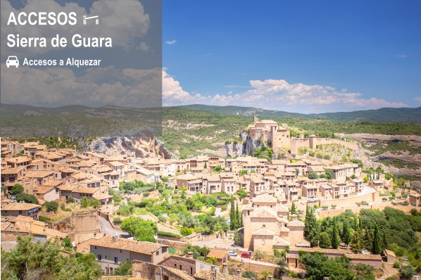 Accesos a la sierra de Guara, Alquezar.