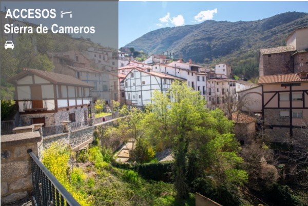 Acceso a la sierra de Cameros