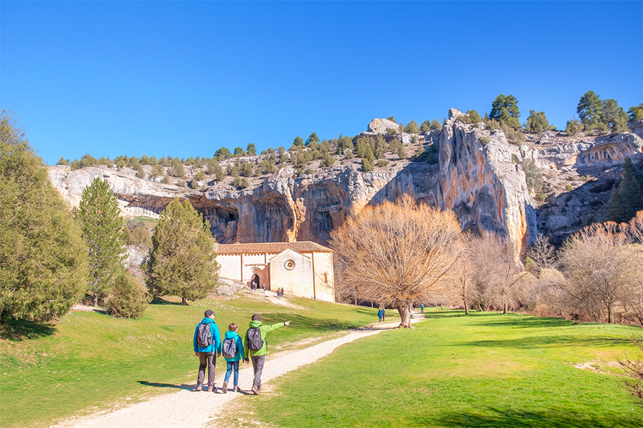 Cañón del río lobos con niños