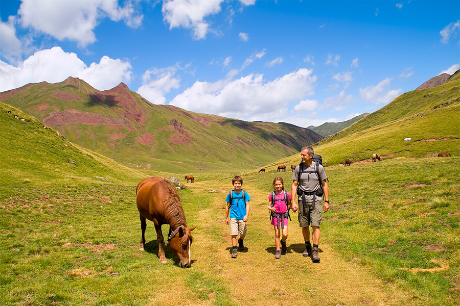 Selva de Oza con niños