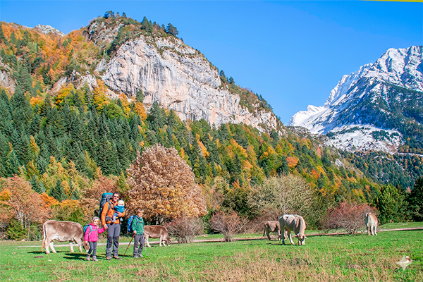 Valle de Bujaruelo con niños