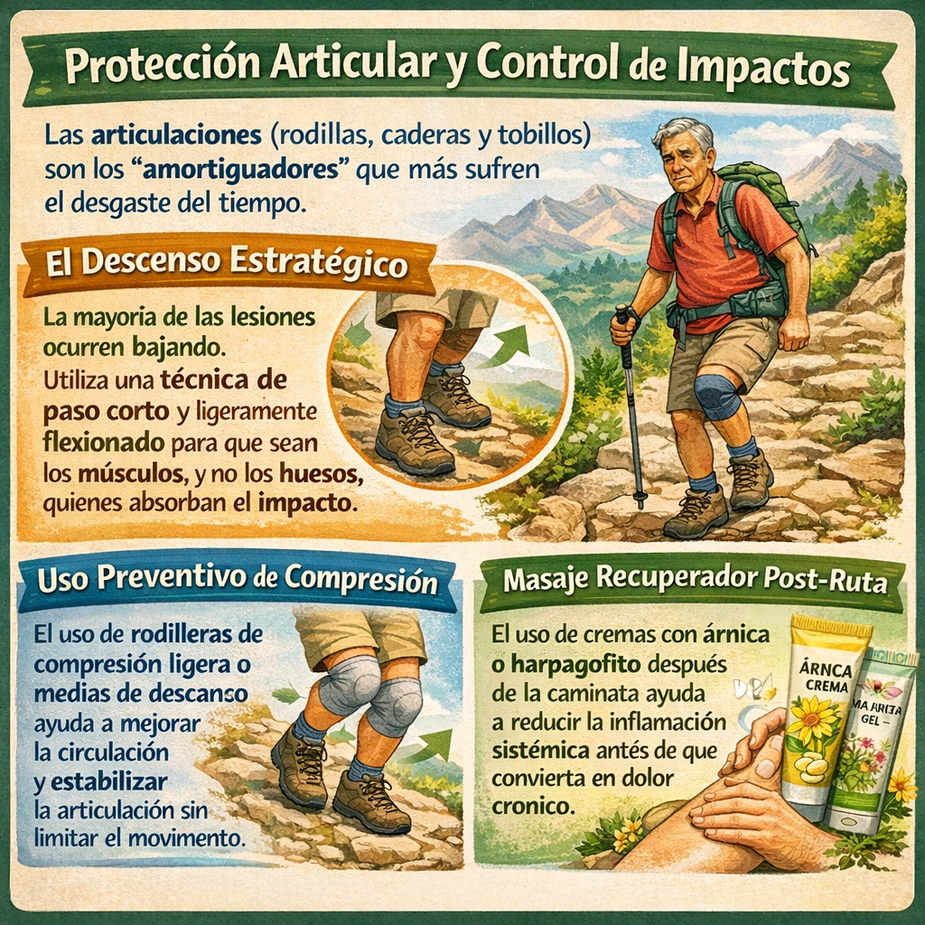 Proteccion articular senderismo para mayores