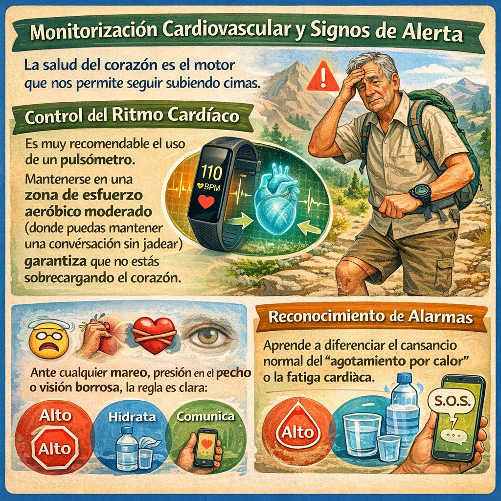 Monitorización cardiovascular senderismo mayores
