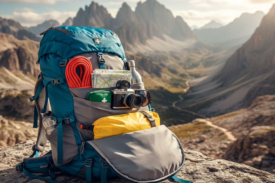 Equipamiento de senderismo, como llenar la mochila