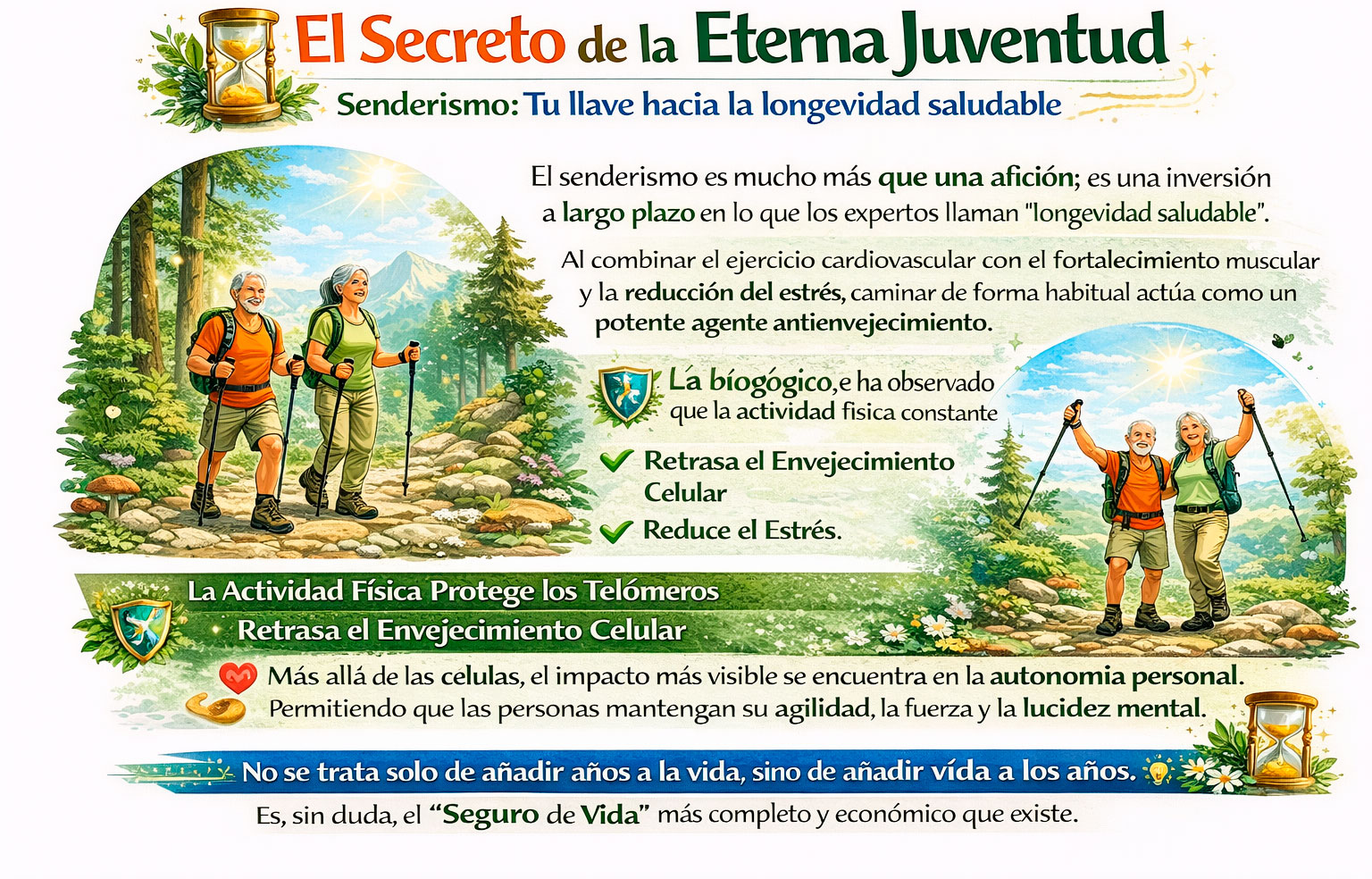 El secreto de la eterna juventud en los senderistas