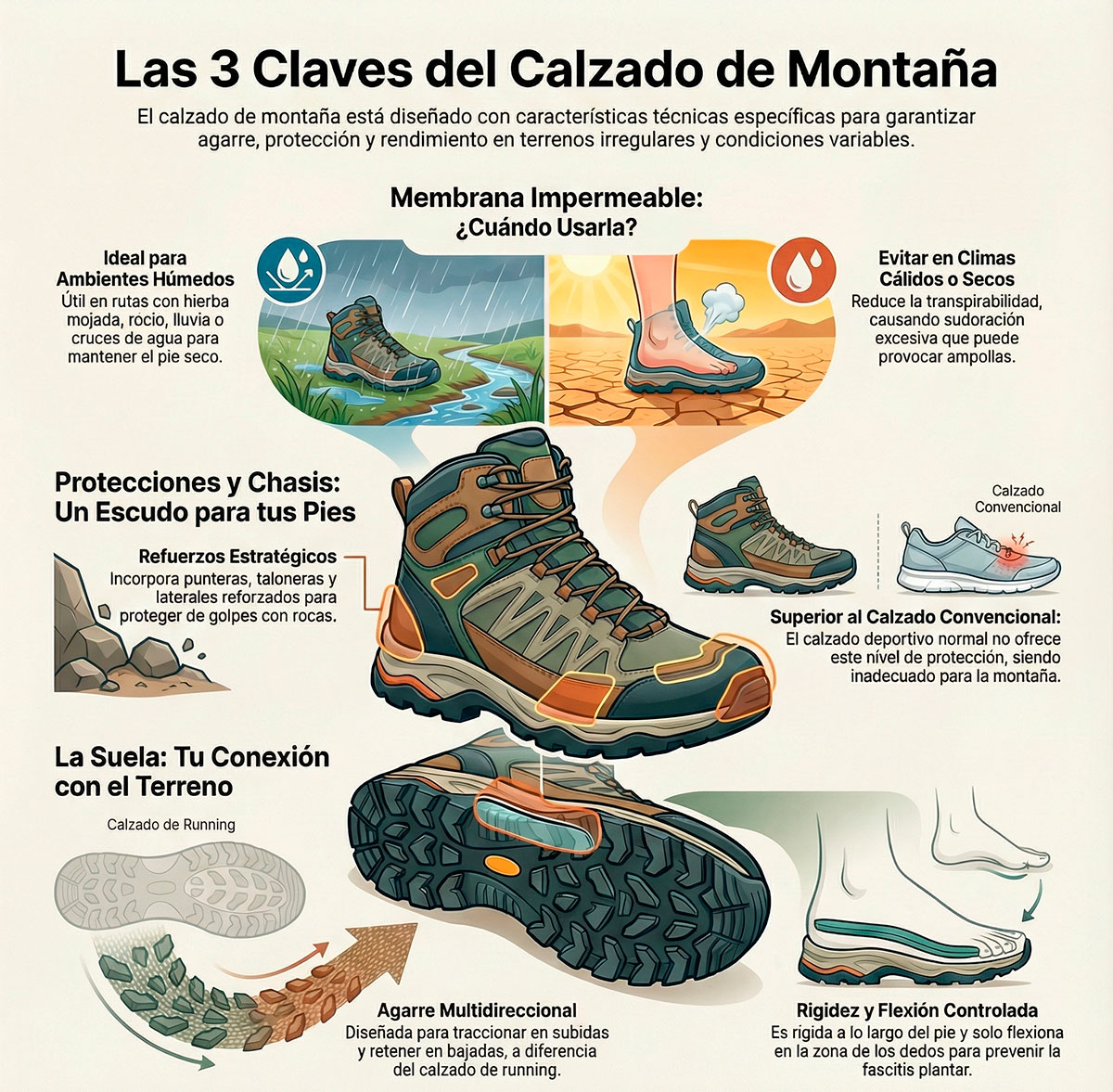 Cuando usar la menbrana impermeable en el calzado