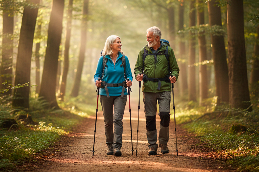 Senderismo para personas mayores