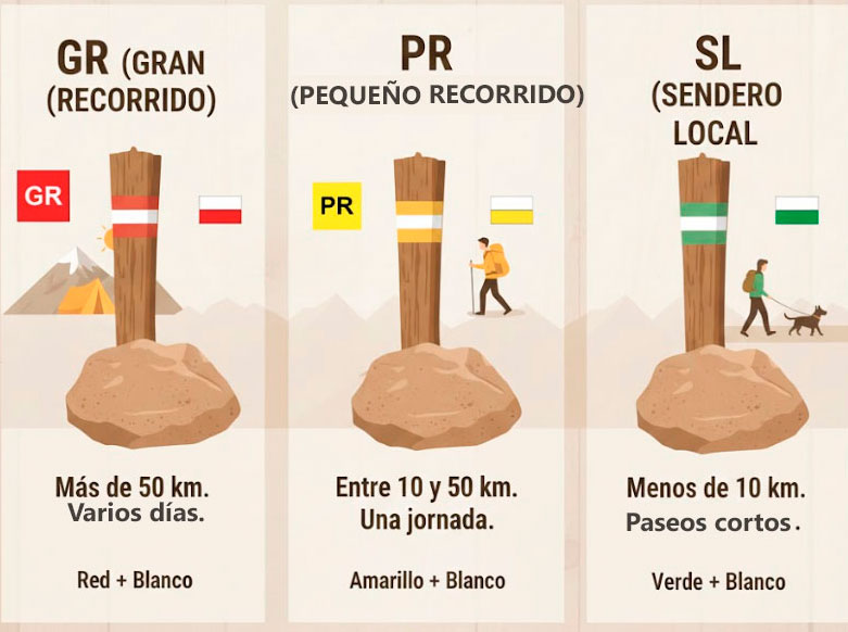 Señalizacion rutas de senderismo