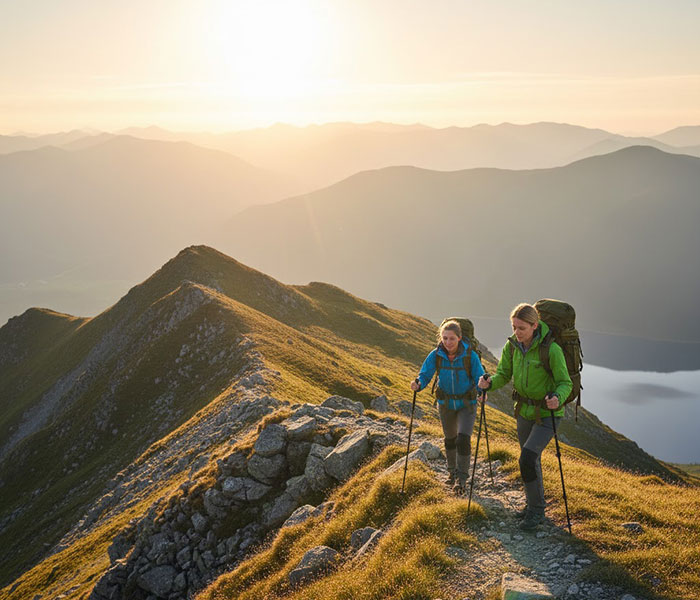 Como usar los bastones de trekking