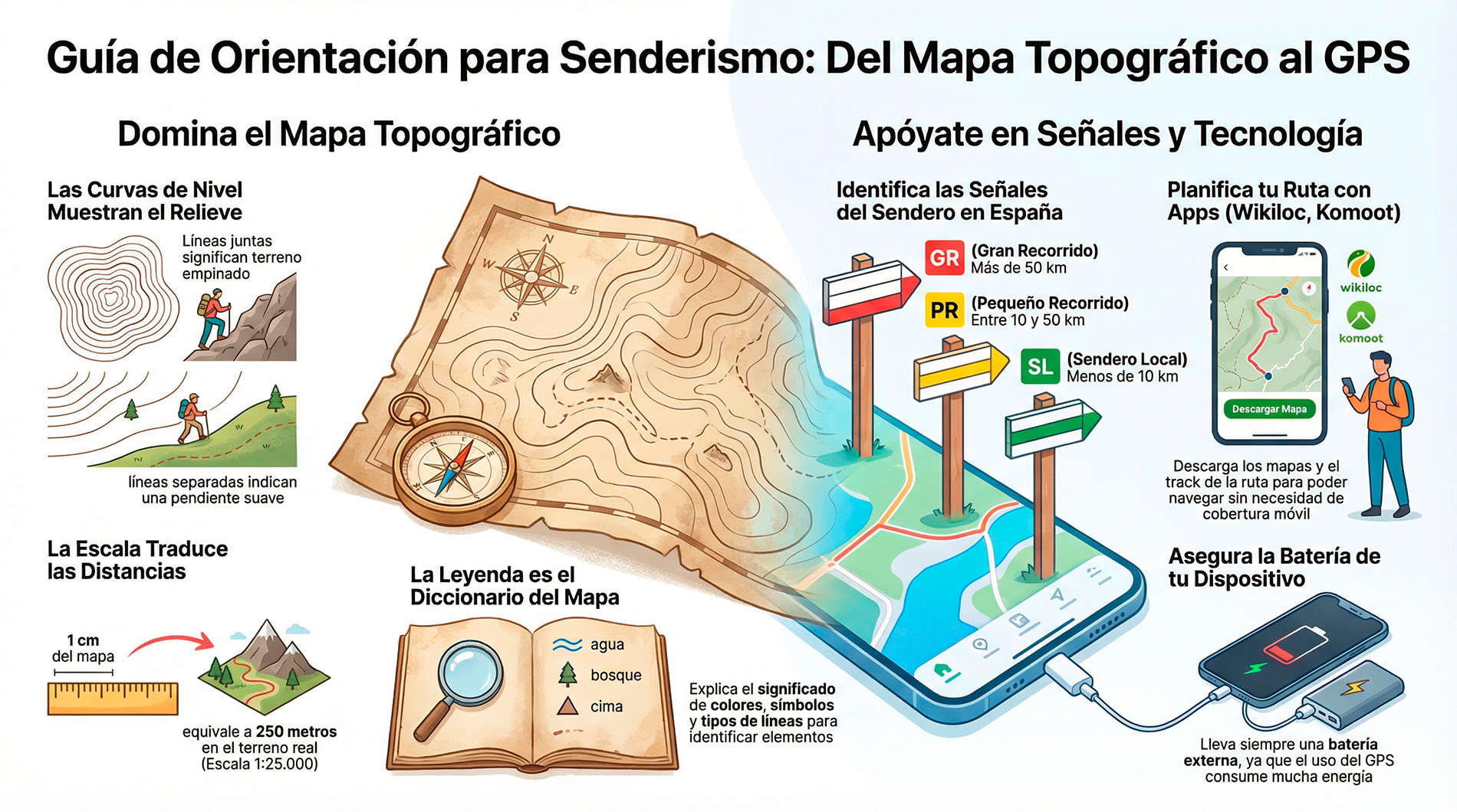 Como orientarte en las rutas de senderismo