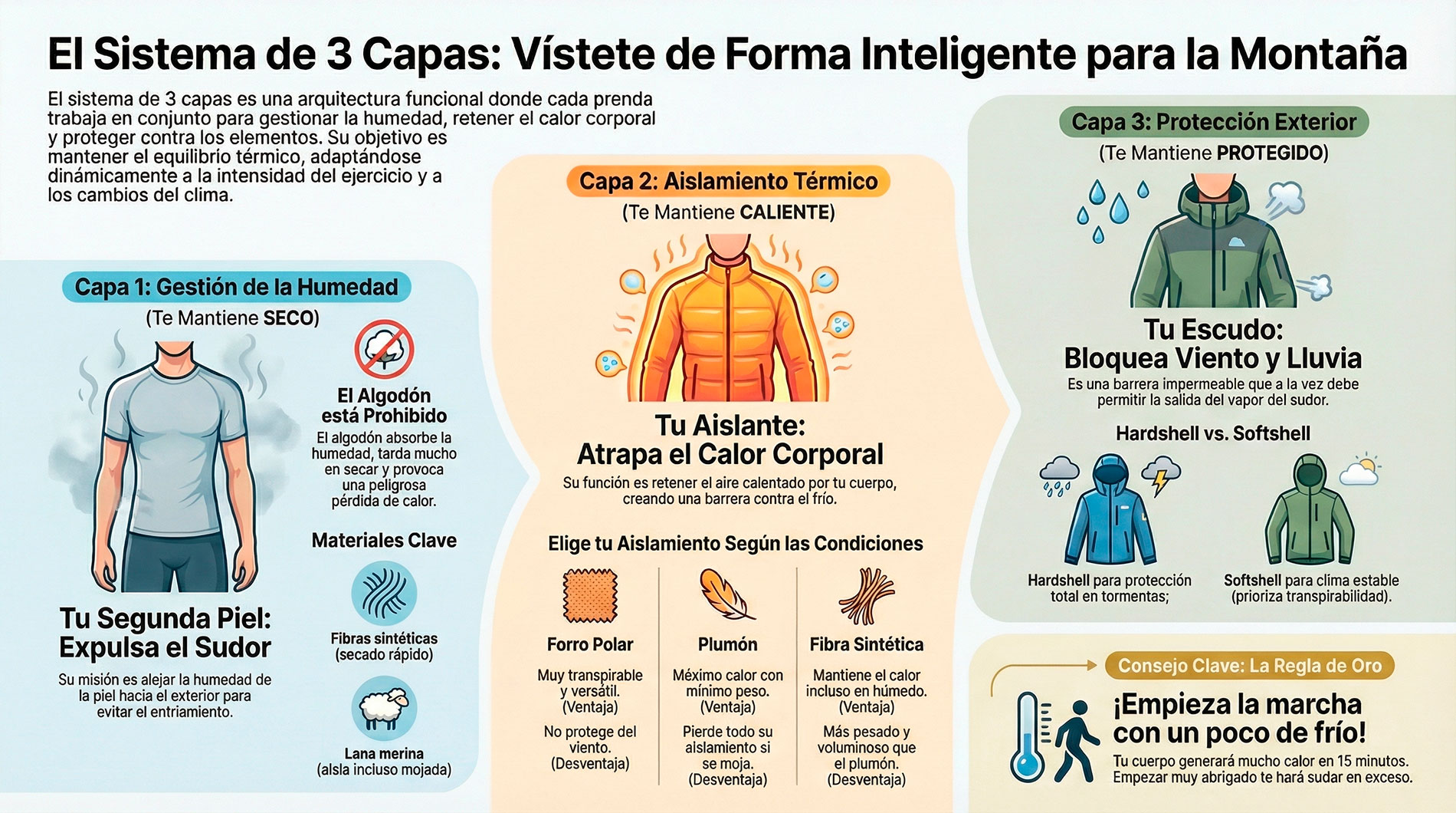 El sistema de las tres capas