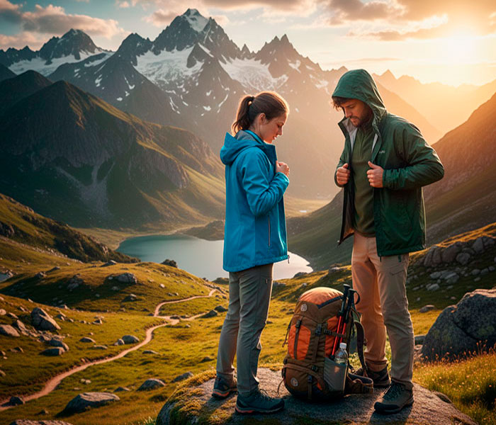 Teoria de las tres capas como vestirse para una ruta de senderismo