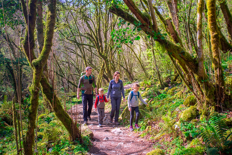 Valles pasiegos con niños